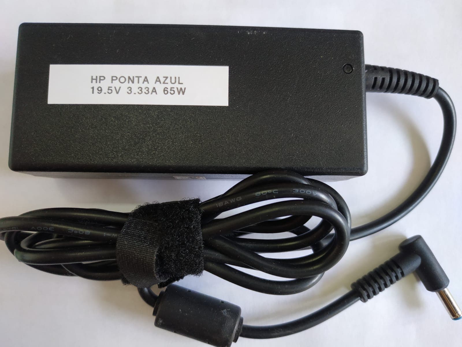 CARREGADOR HP PONTA AZUL 19.5V/3.33A/ 65W - HP PONTA AZUL - foto 1