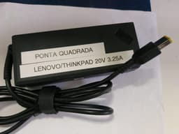 CARREGADOR LENOVO PONTA QUADRADA 20V 3.25A - LENOVO PONTA QUADRADA 20V 3.25A